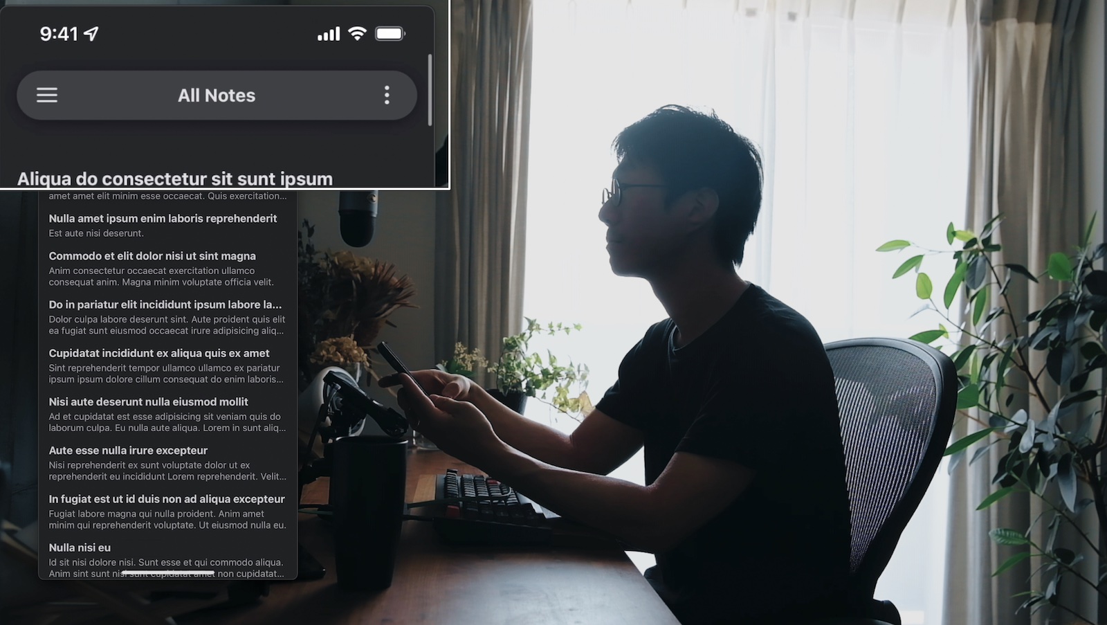inkdrop-ui-mockup-react-native screenshot 1
