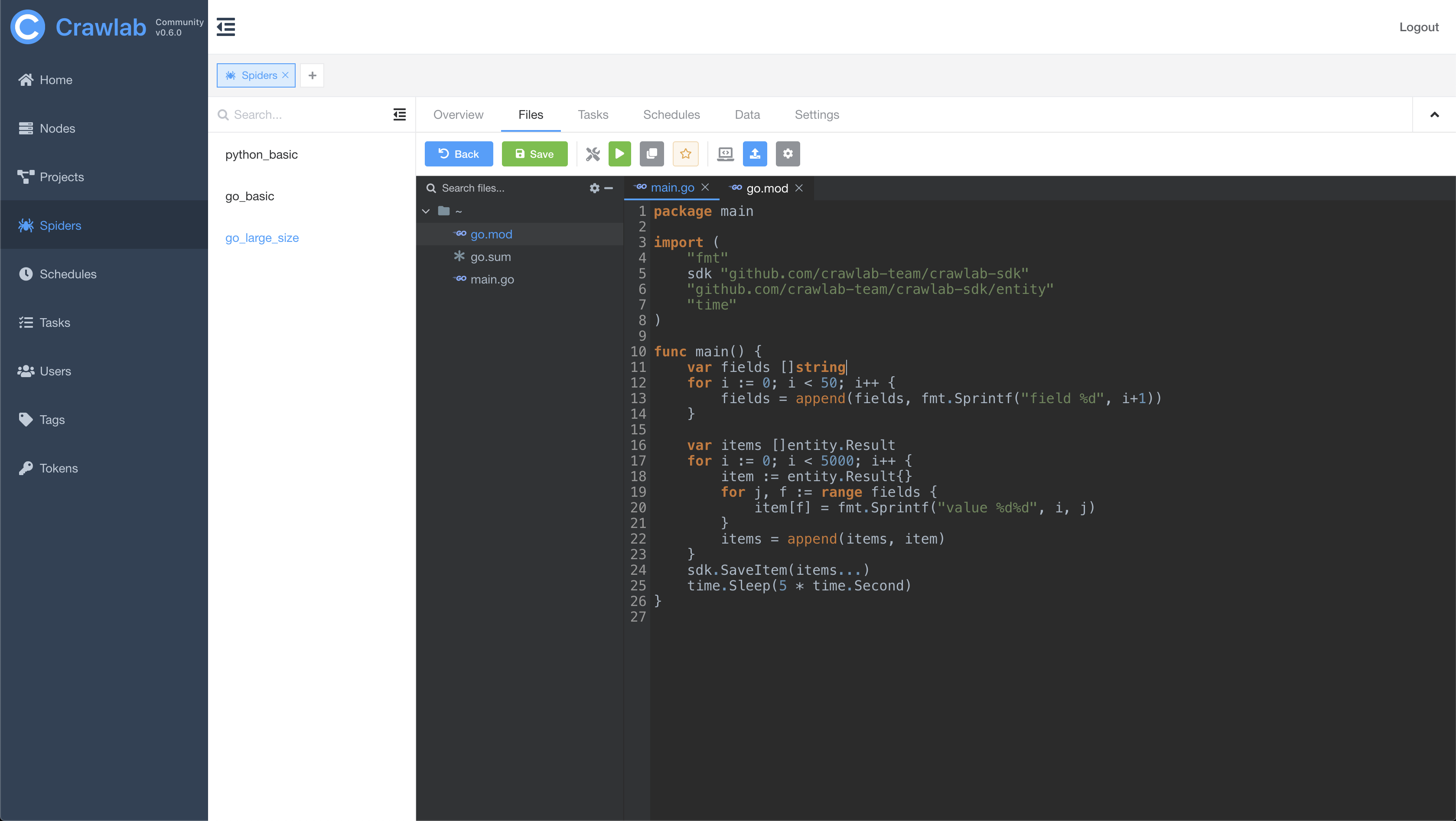 crawlab screenshot 6