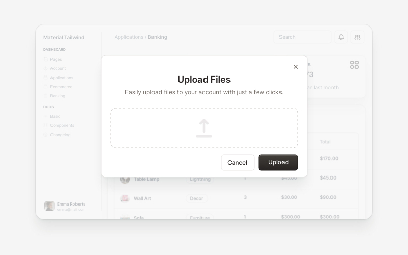 material-dashboard screenshot 2