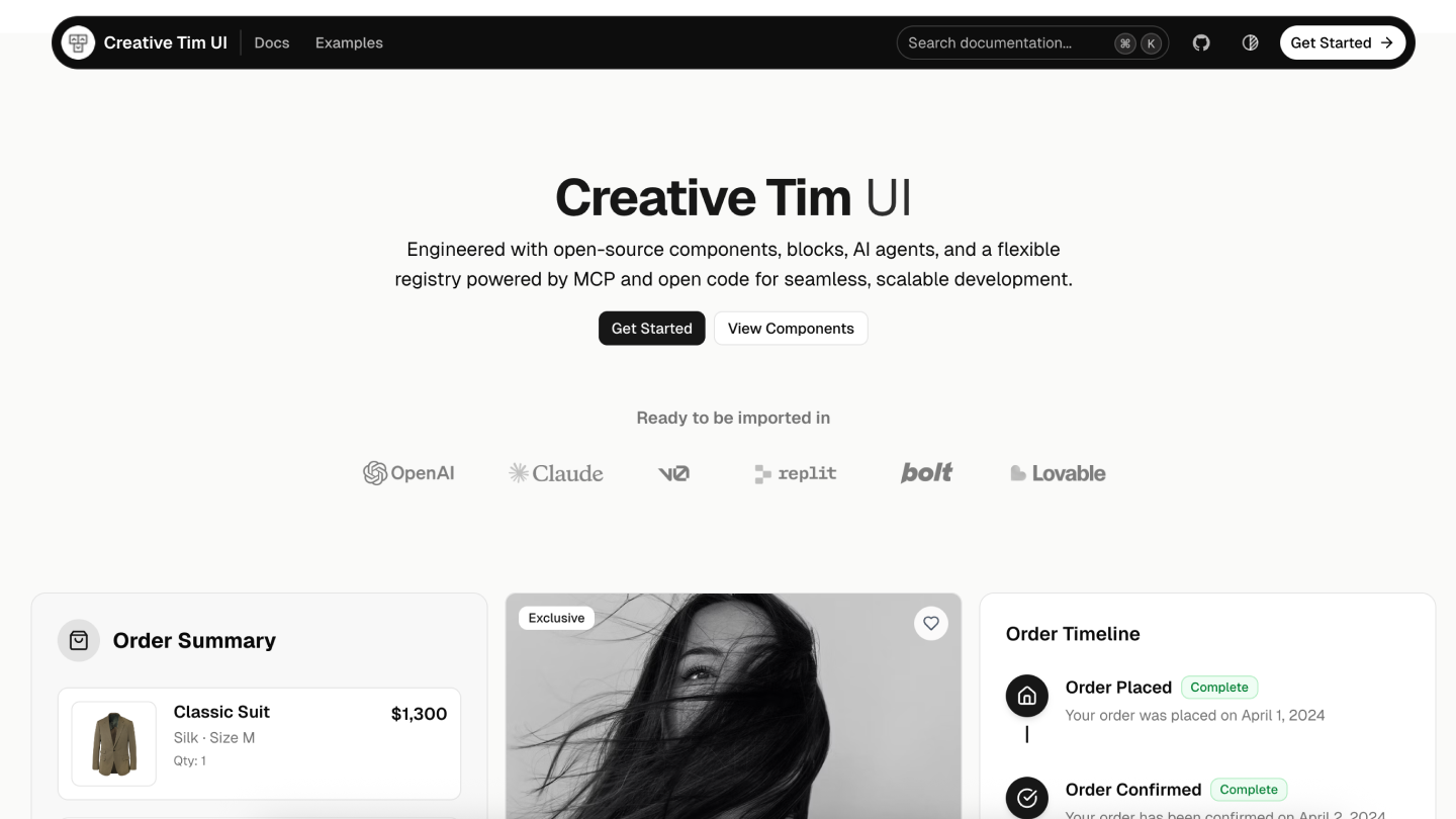 material-dashboard screenshot 1