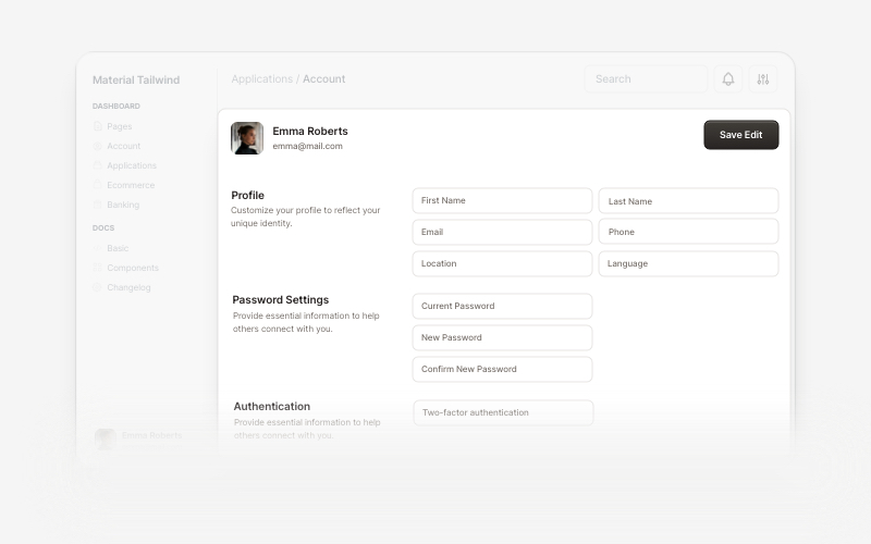 material-dashboard screenshot 3