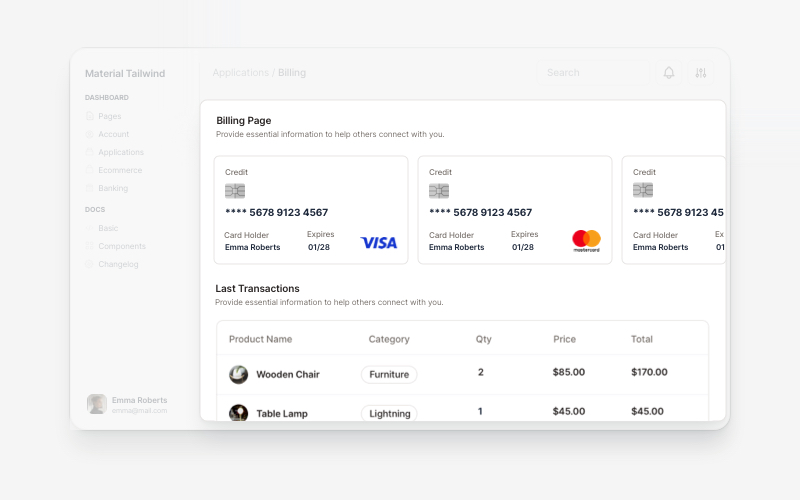 material-dashboard screenshot 4