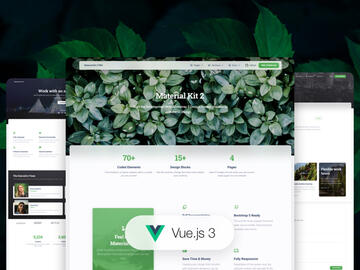 vue-material-kit screenshot 2