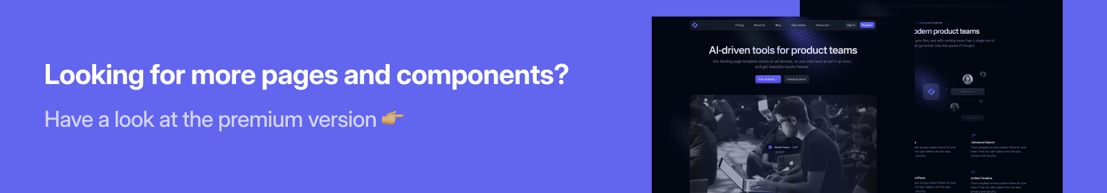 open-react-template screenshot 2