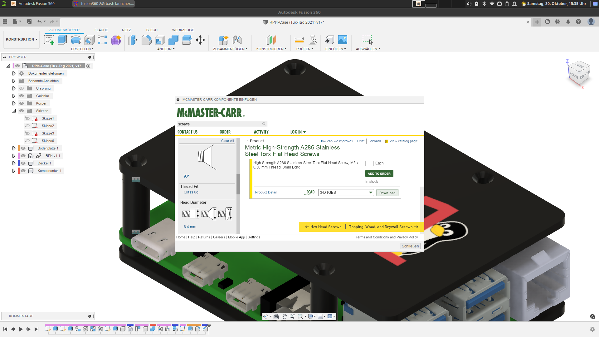 Autodesk-Fusion-360-for-Linux screenshot 2