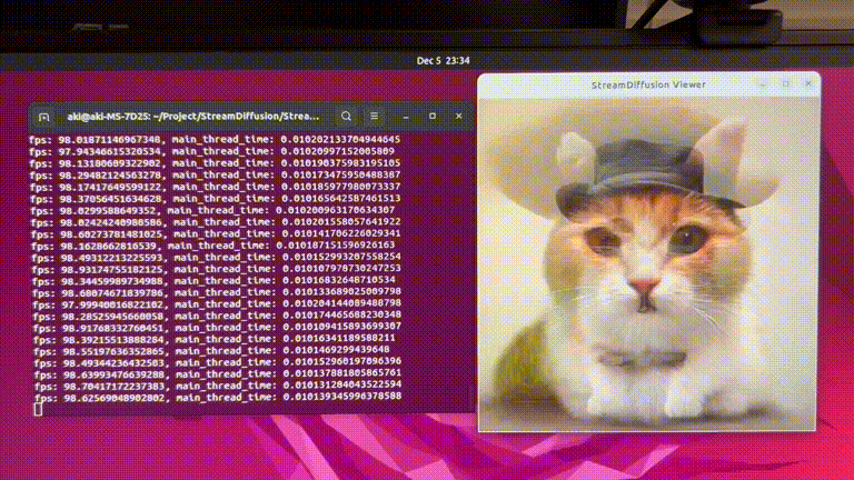 StreamDiffusion screenshot 1