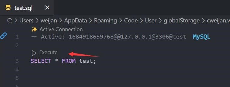 vscode-database-client screenshot 4