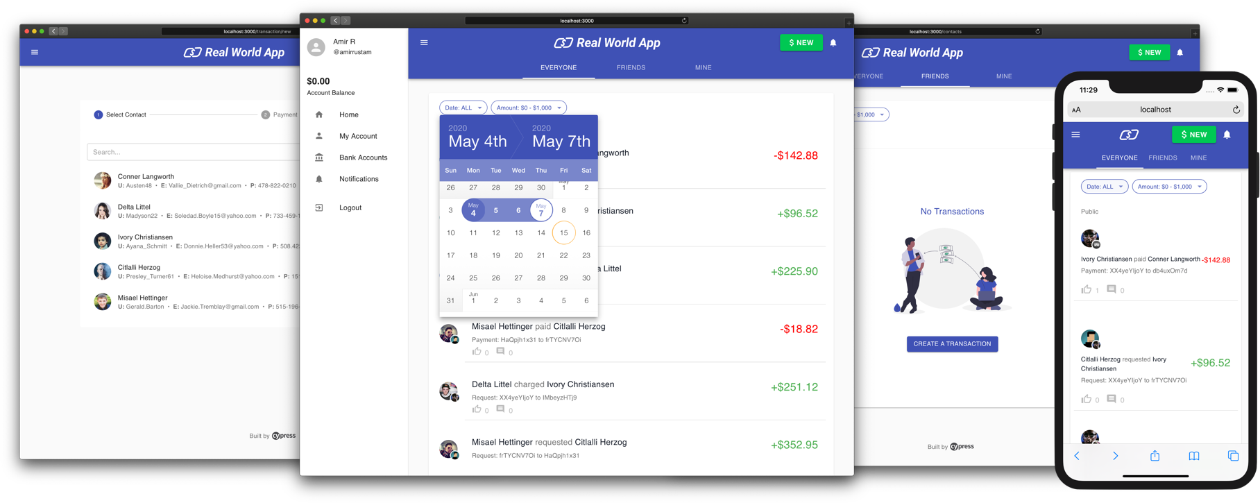 cypress-realworld-app screenshot 3