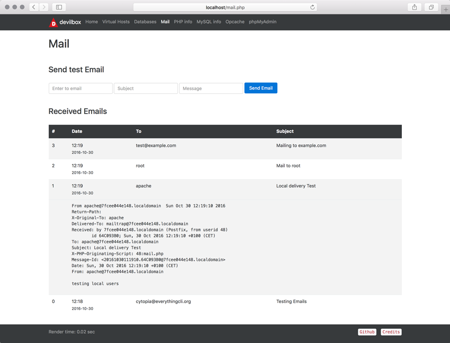 devilbox screenshot 11
