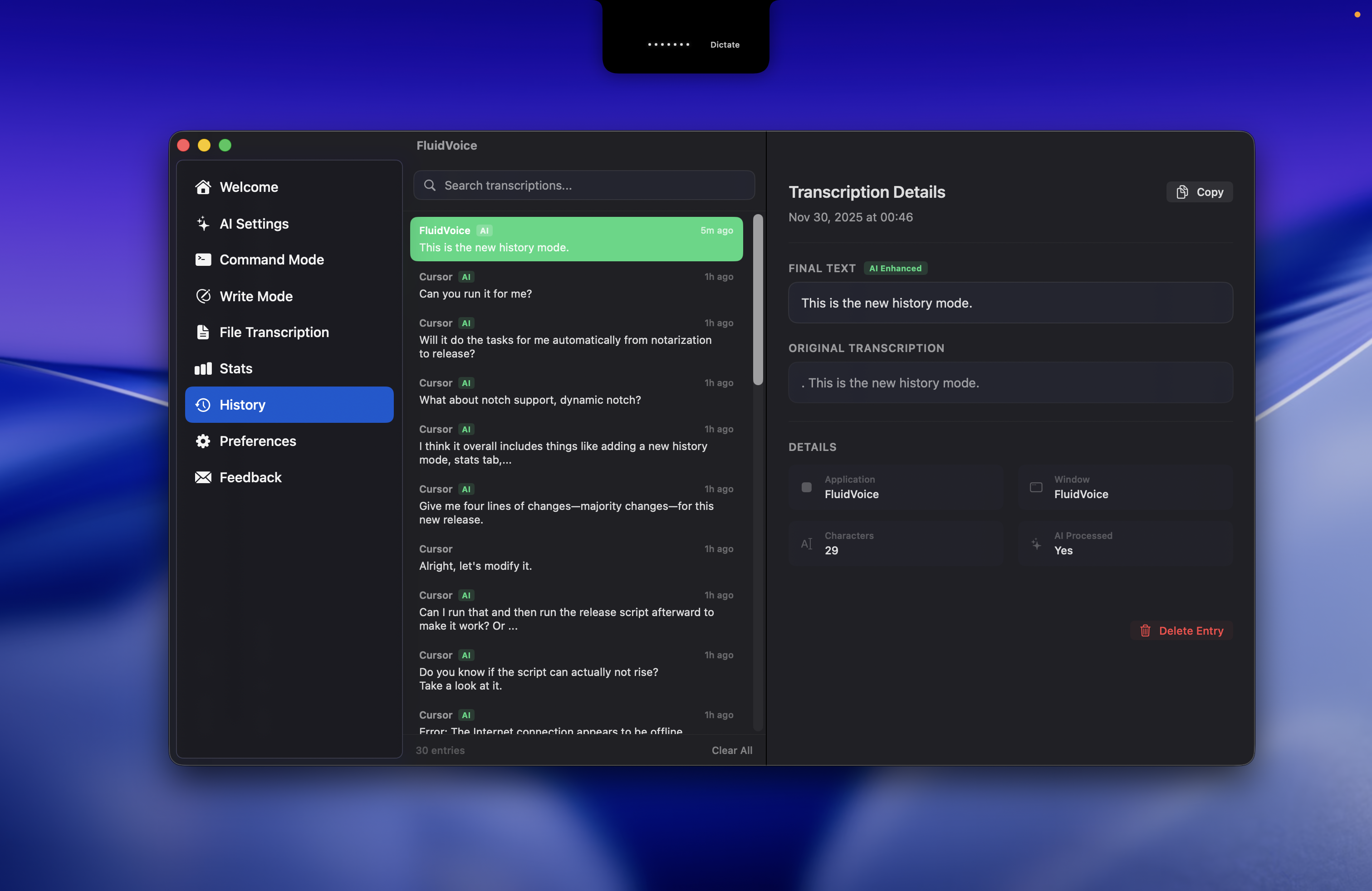 FluidVoice screenshot 3