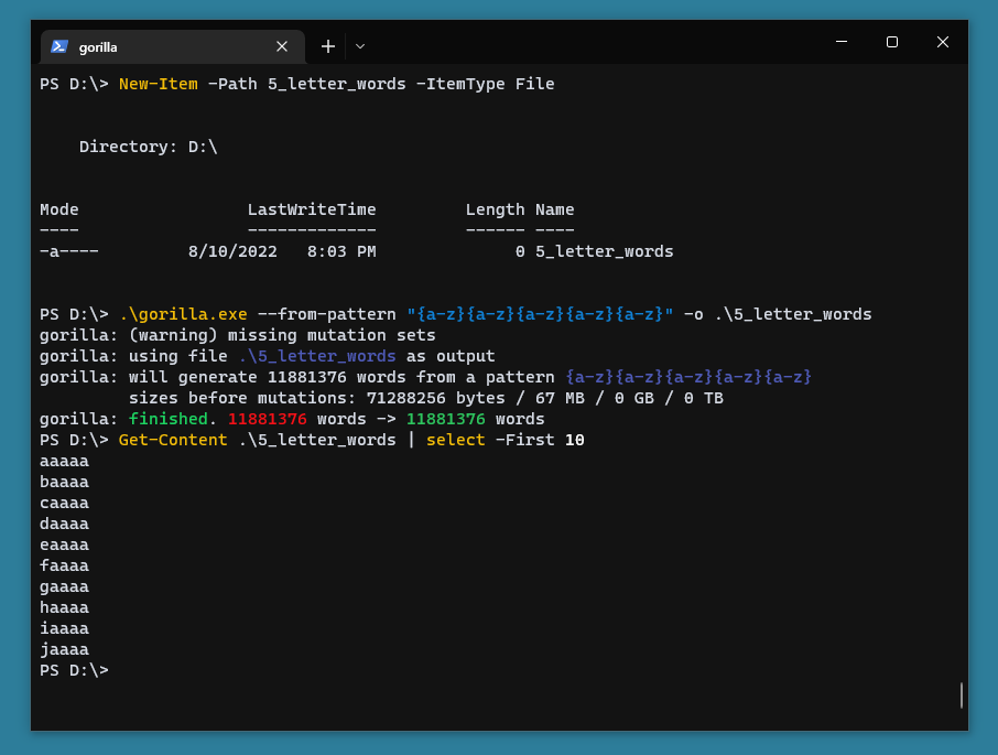 gorilla screenshot 1
