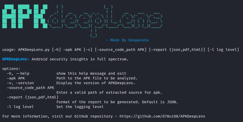 APKDeepLens screenshot 1