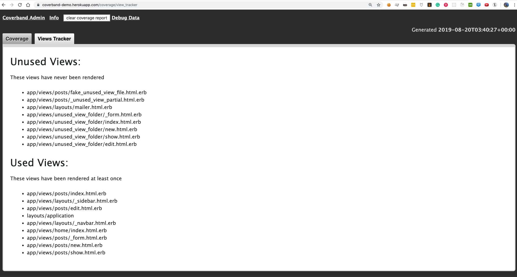 coverband screenshot 3