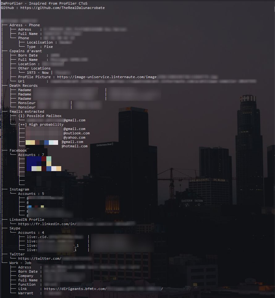 DaProfiler screenshot 1