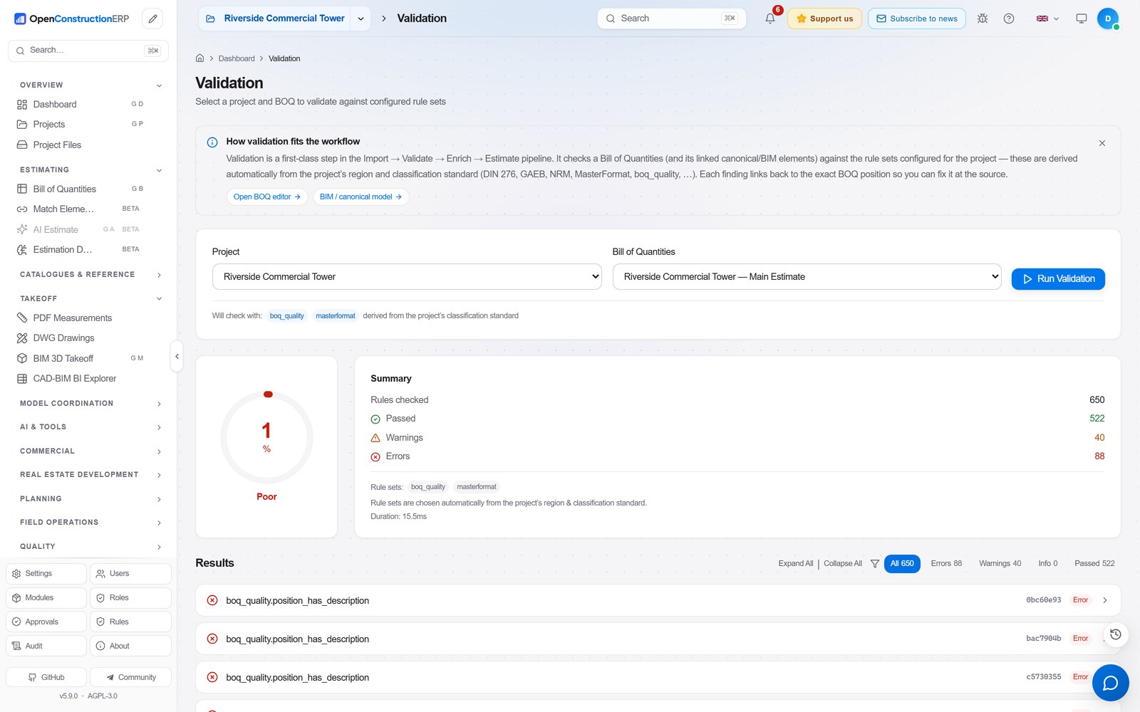 OpenConstructionERP screenshot 22