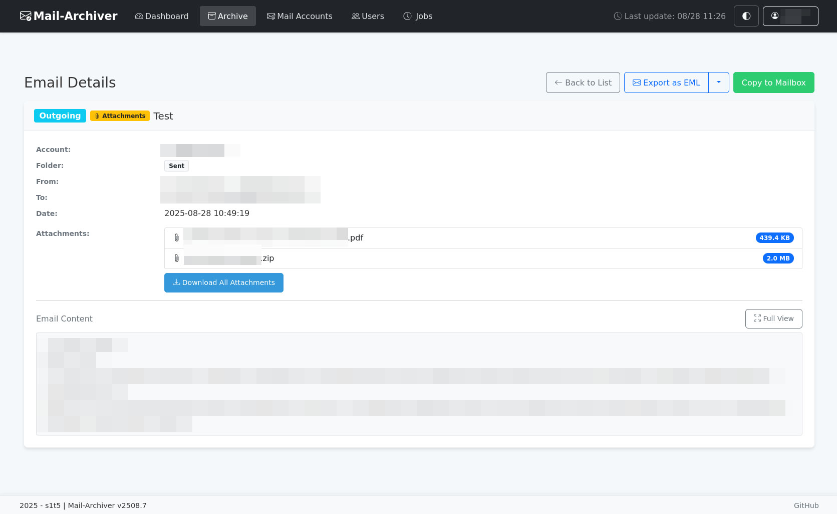 mail-archiver screenshot 3