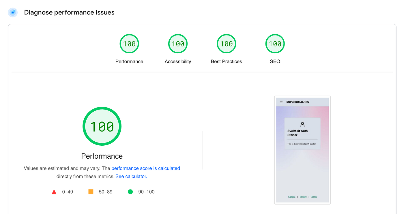 sveltekit-auth-starter screenshot 3