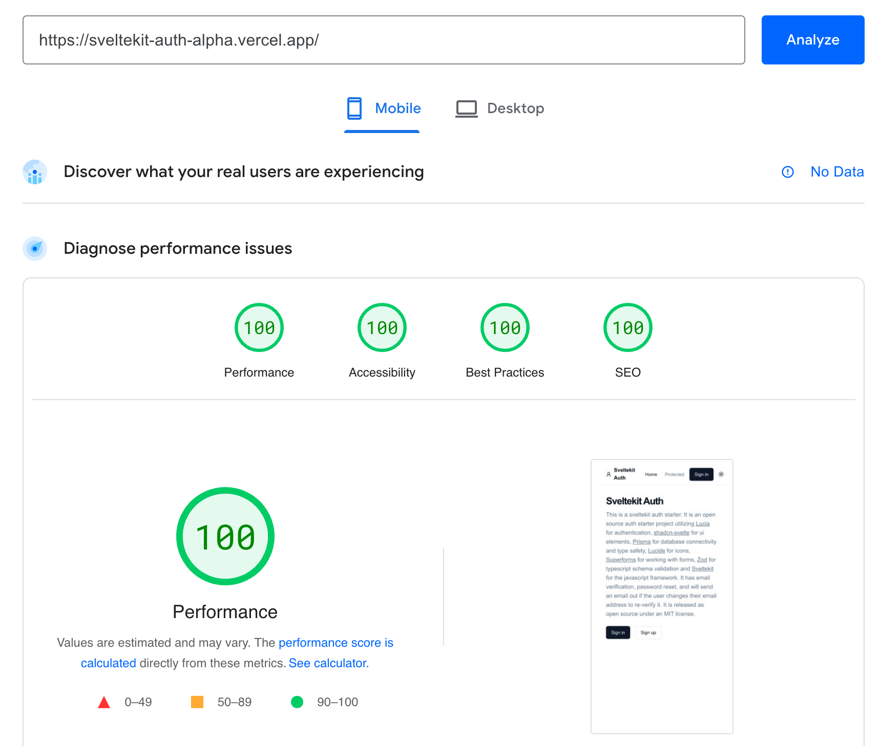 sveltekit-auth screenshot 2