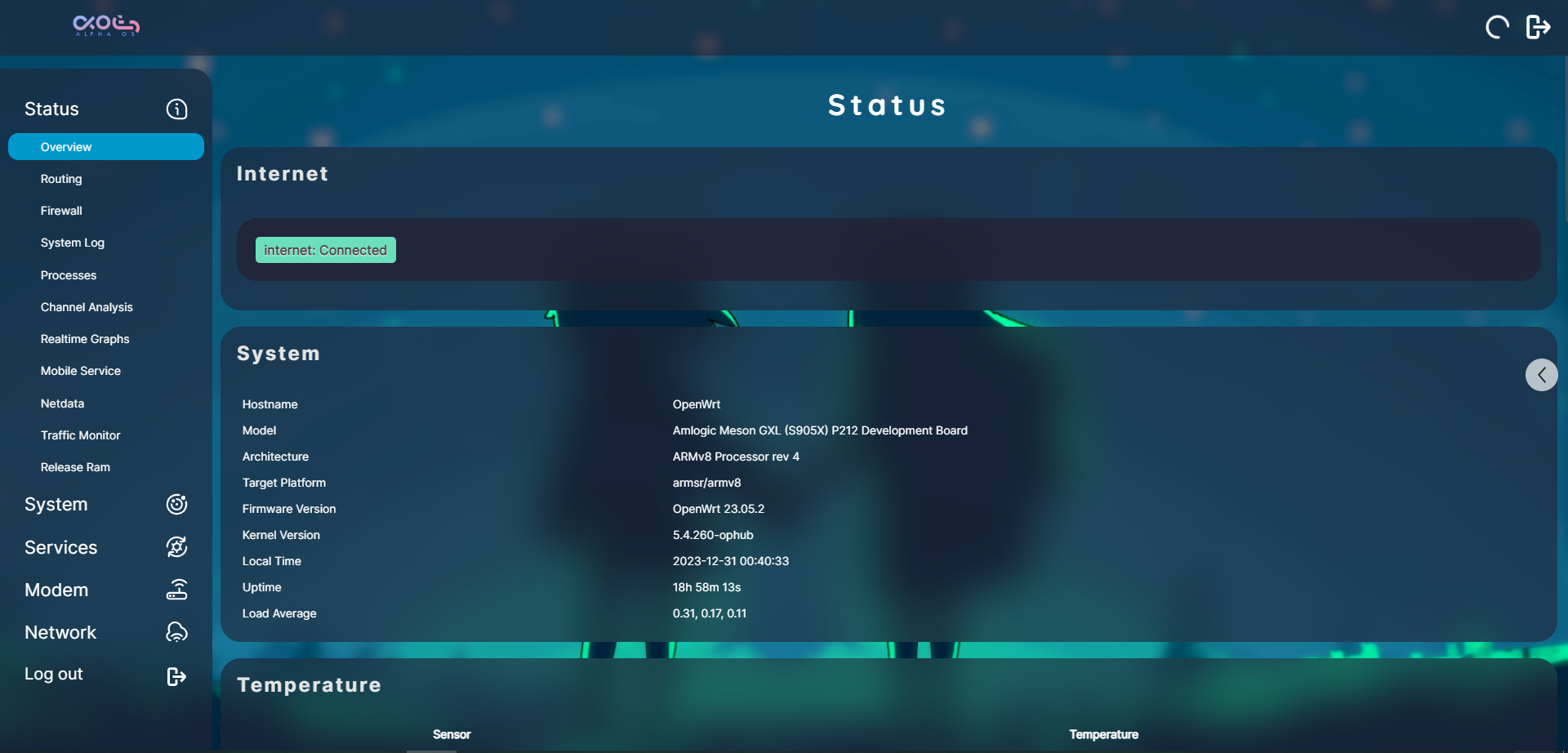 luci-theme-alpha screenshot 4