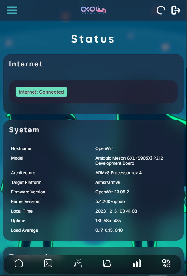 luci-theme-alpha screenshot 5