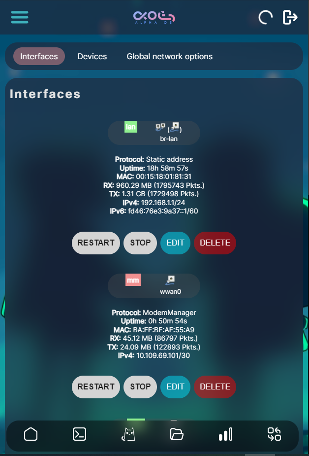 luci-theme-alpha screenshot 6