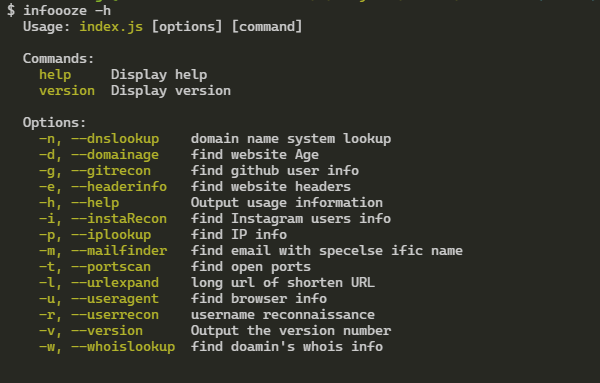 infoooze screenshot 2