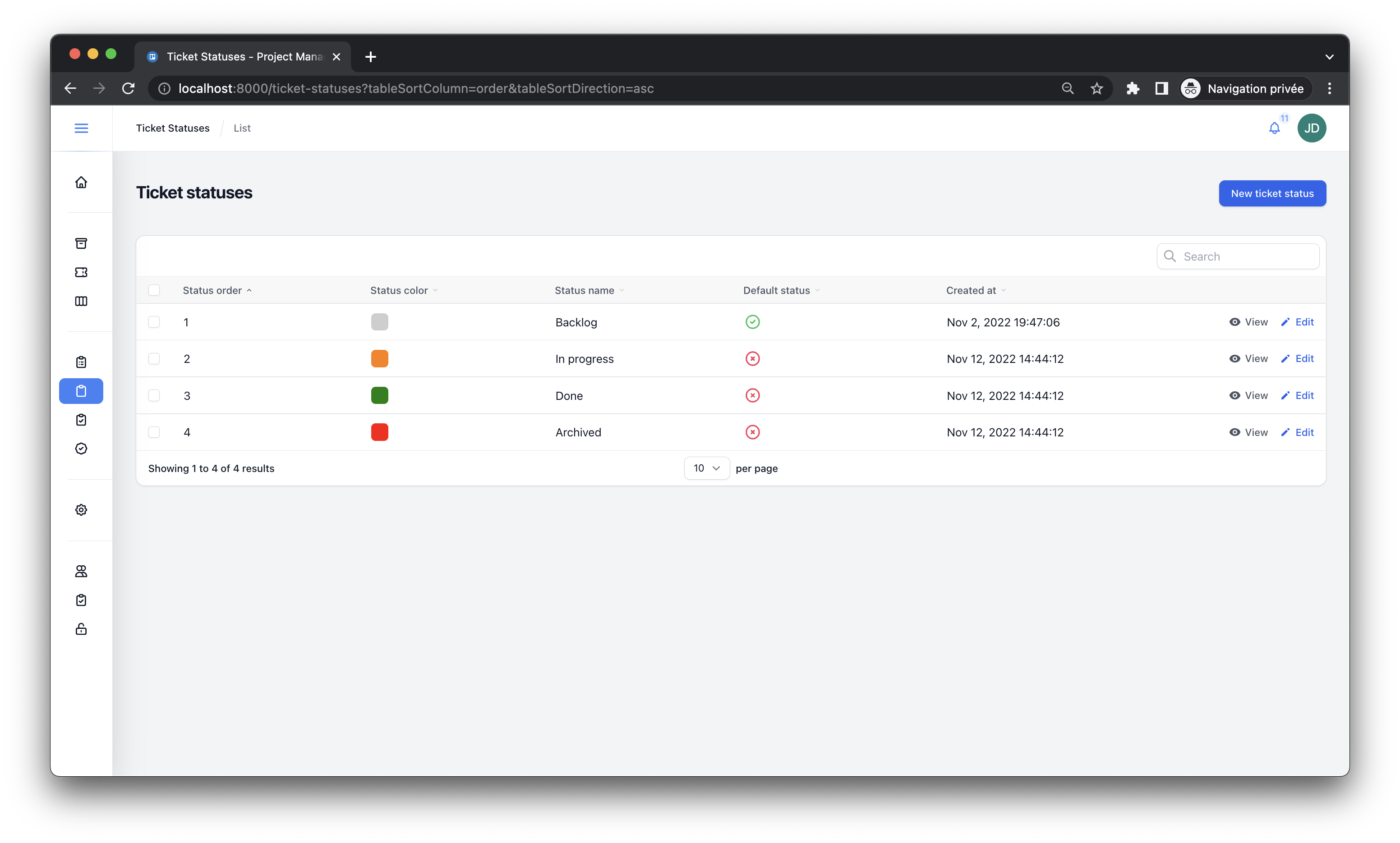 project-management screenshot 1