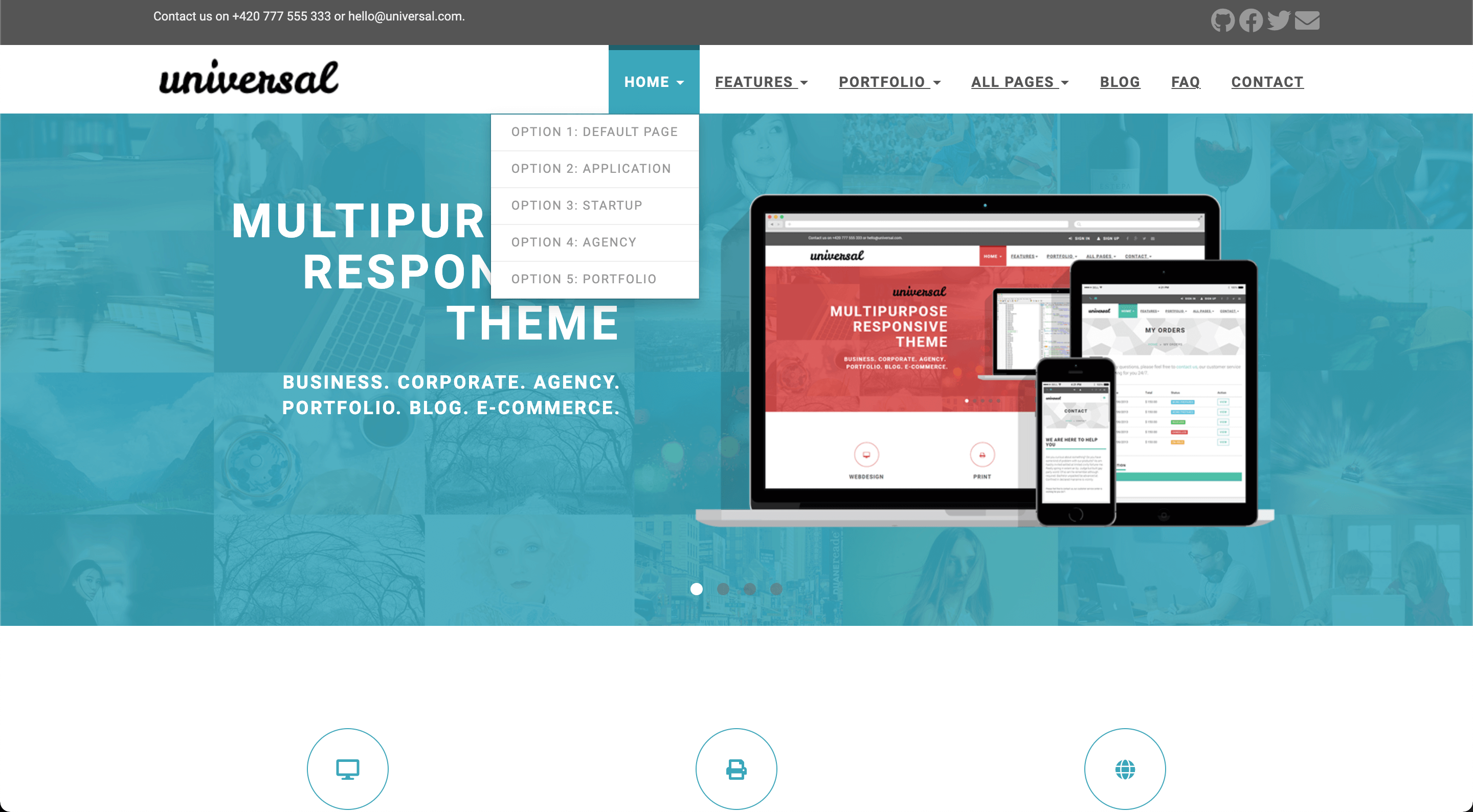 hugo-universal-theme screenshot 1