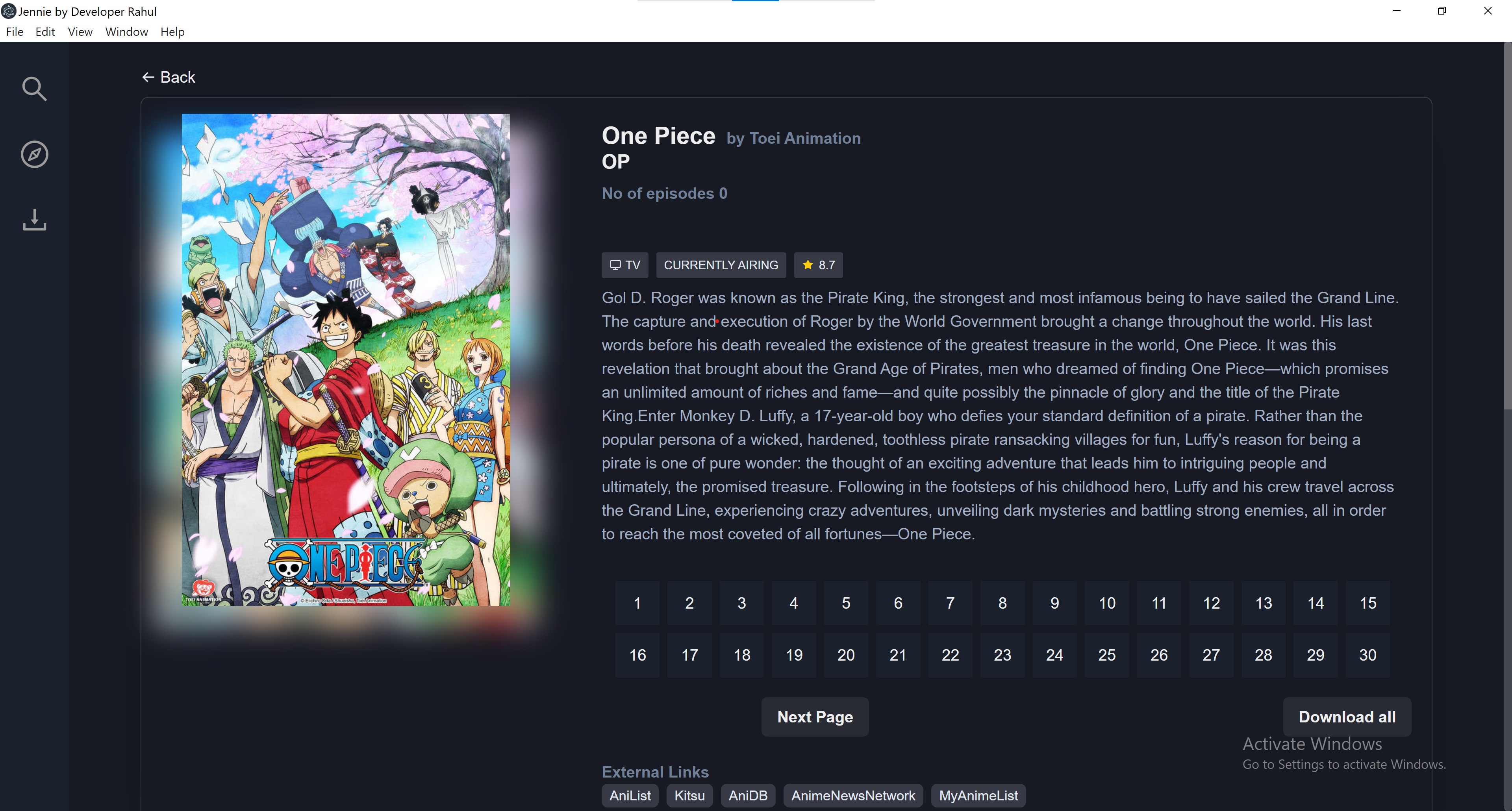 jennie-anime-player screenshot 3