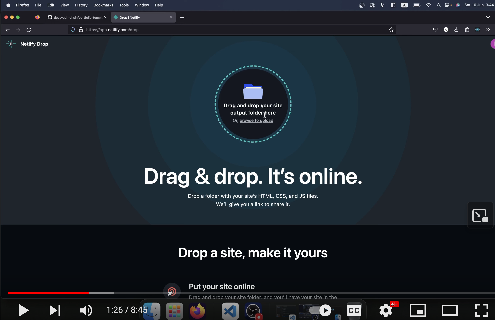 portfolio-template screenshot 3