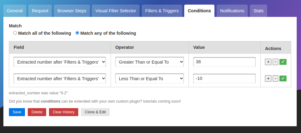 changedetection.io screenshot 7