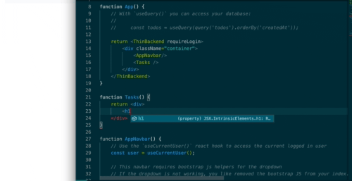 thin-backend screenshot 2