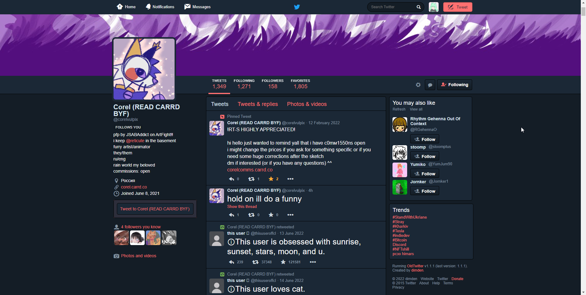OldTwitter screenshot 3