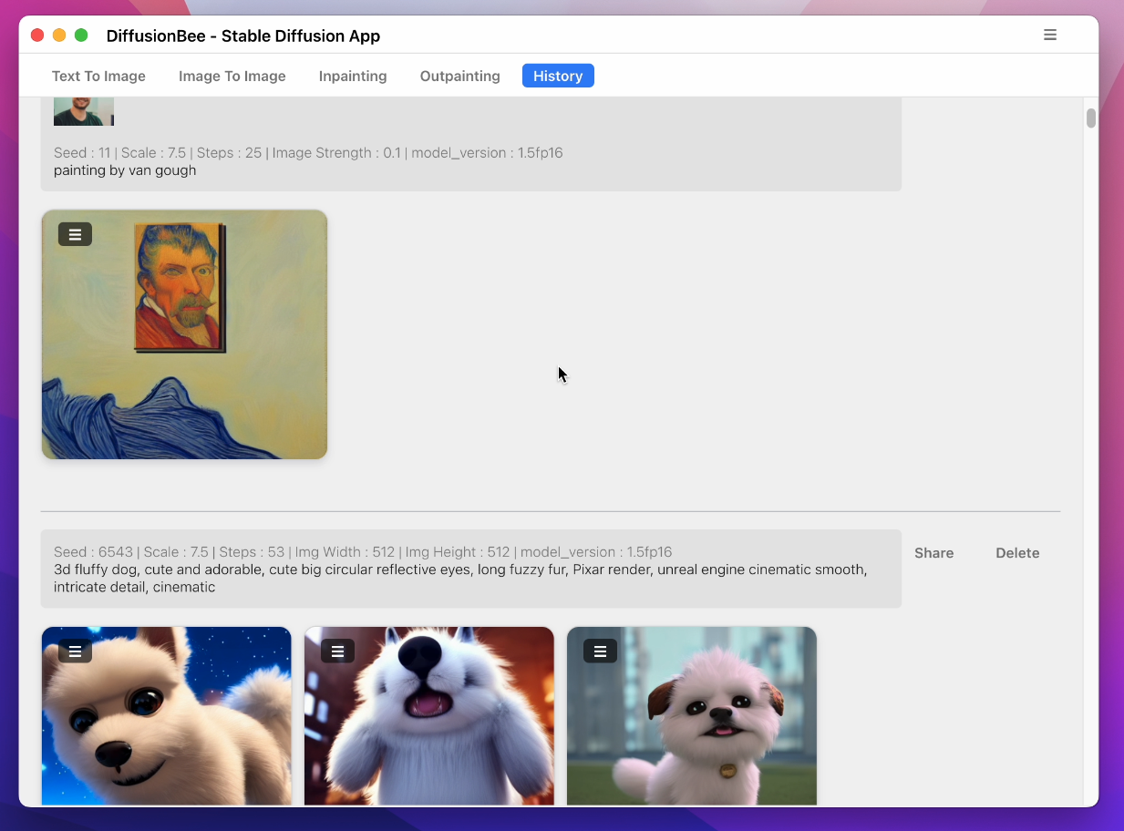 diffusionbee-stable-diffusion-ui screenshot 13