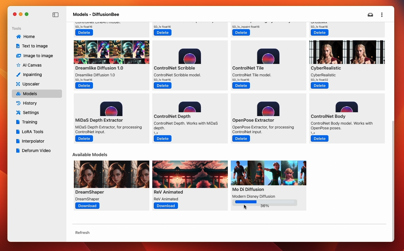 diffusionbee-stable-diffusion-ui screenshot 12