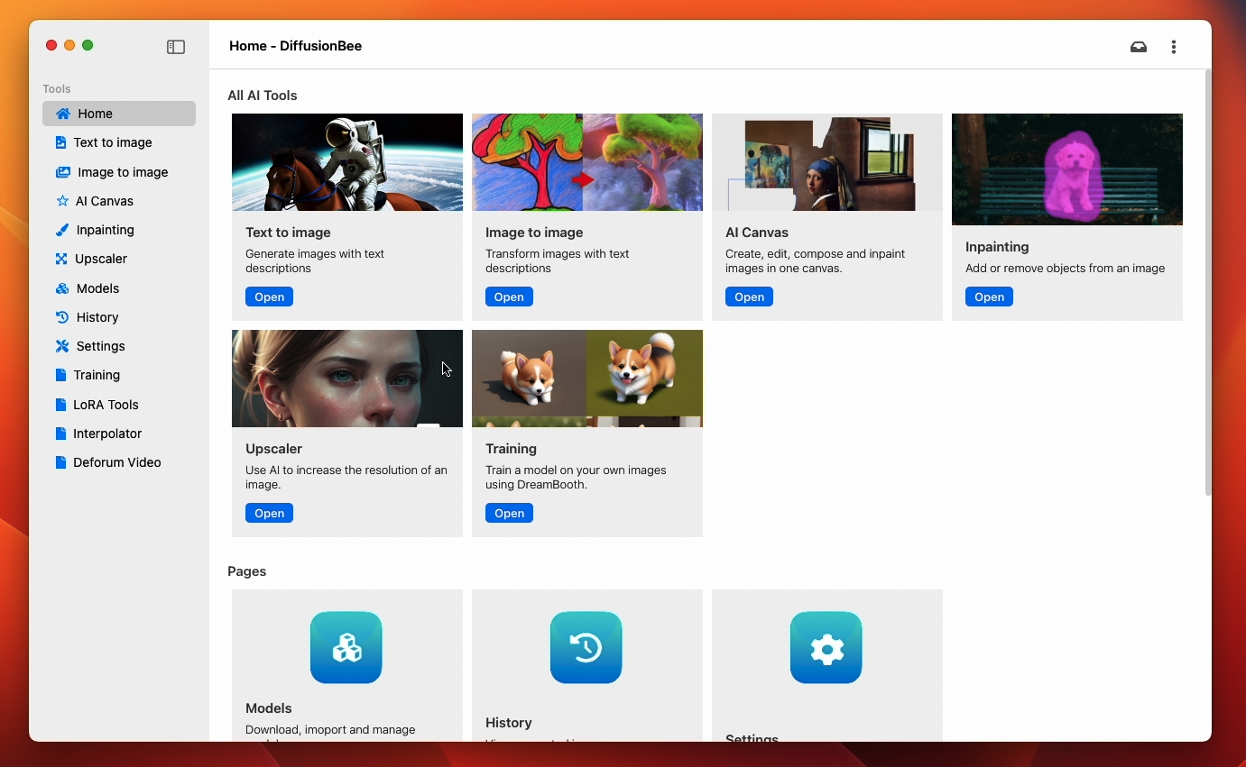 diffusionbee-stable-diffusion-ui screenshot 4