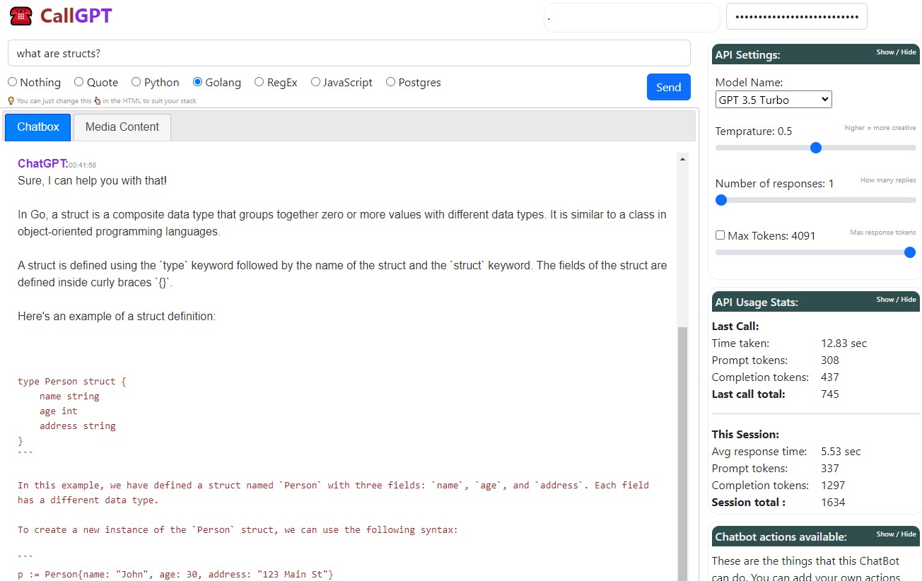 CallGPT screenshot 1