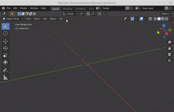 BlenderGIS screenshot 2