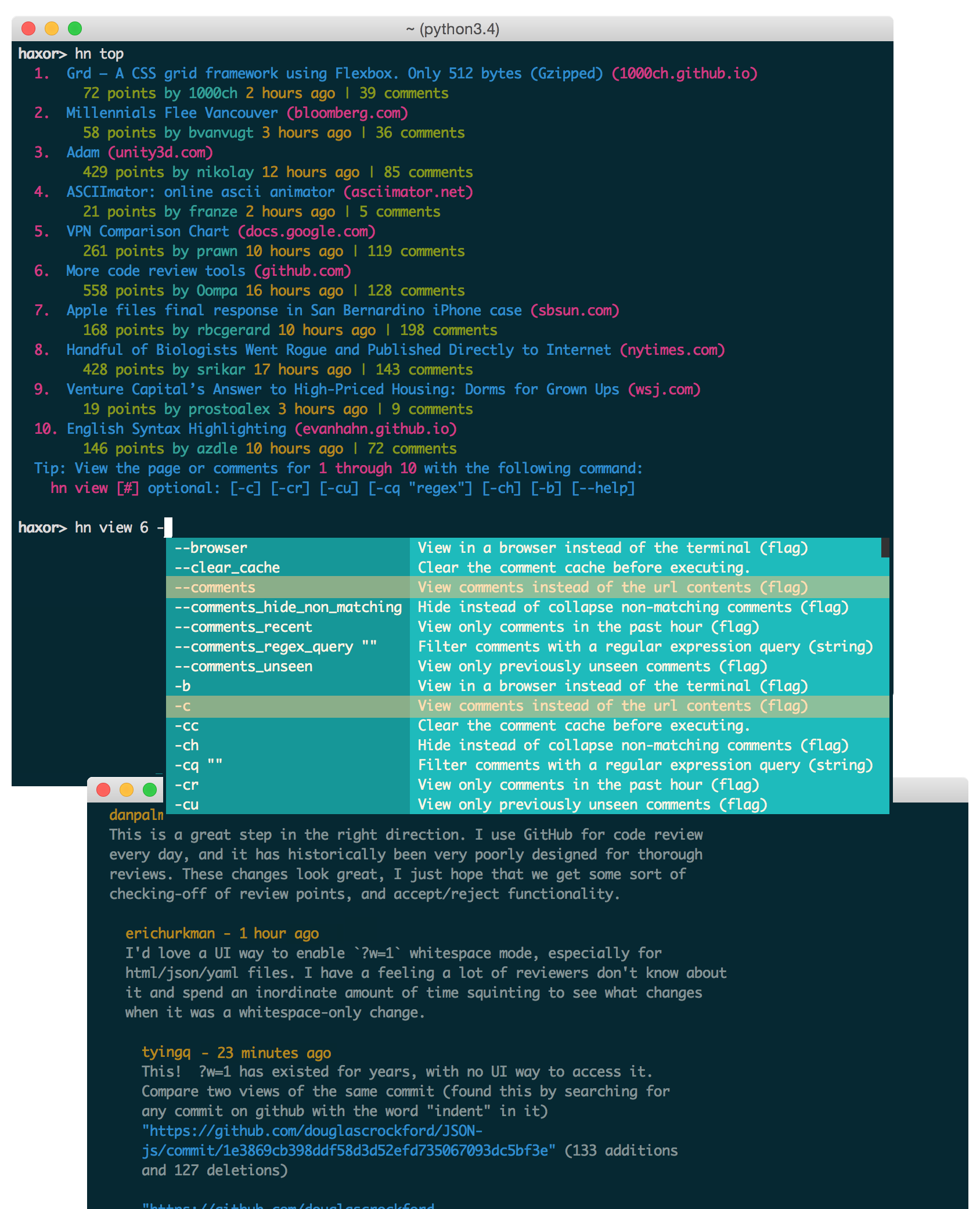 haxor-news screenshot 10