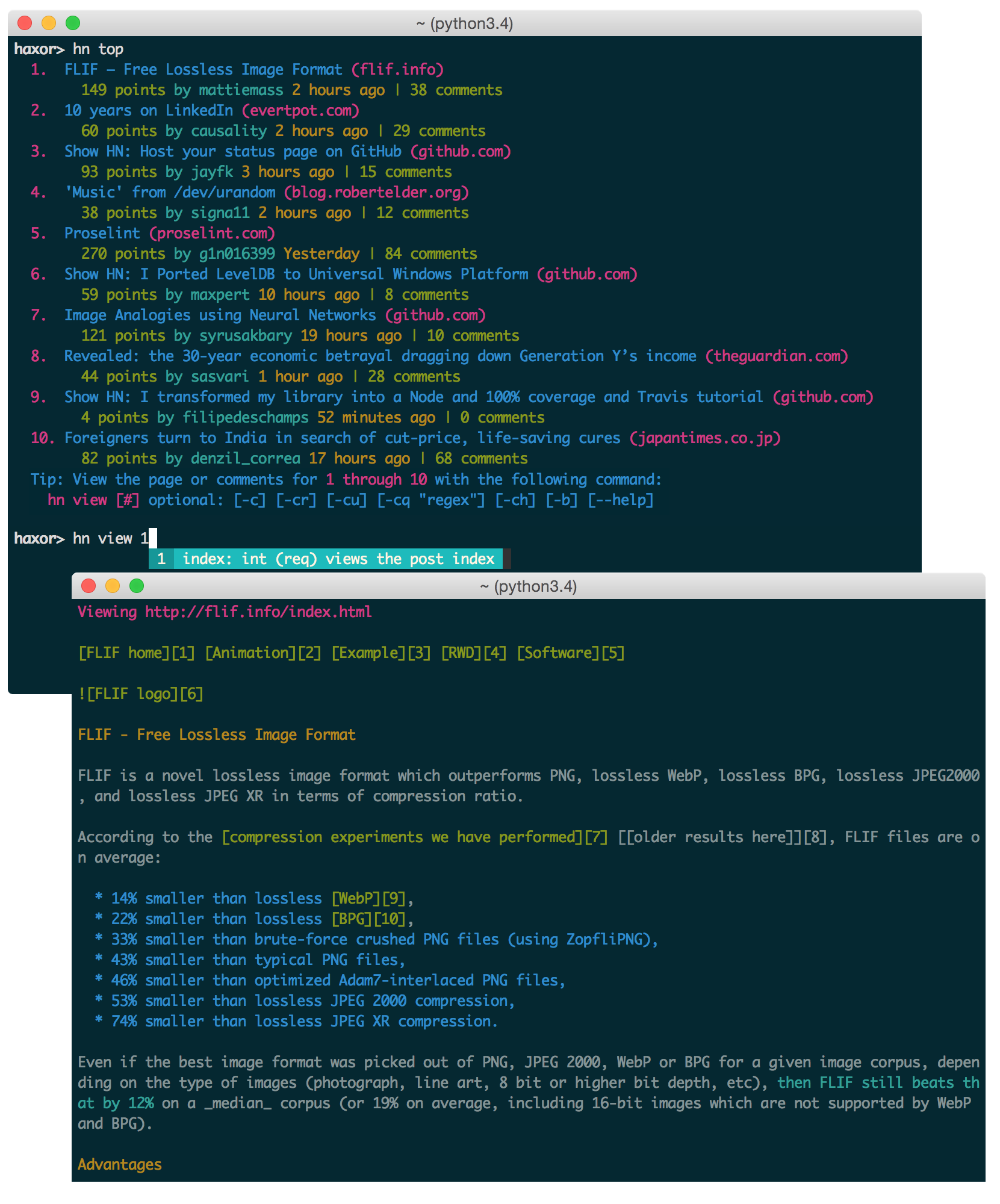 haxor-news screenshot 9