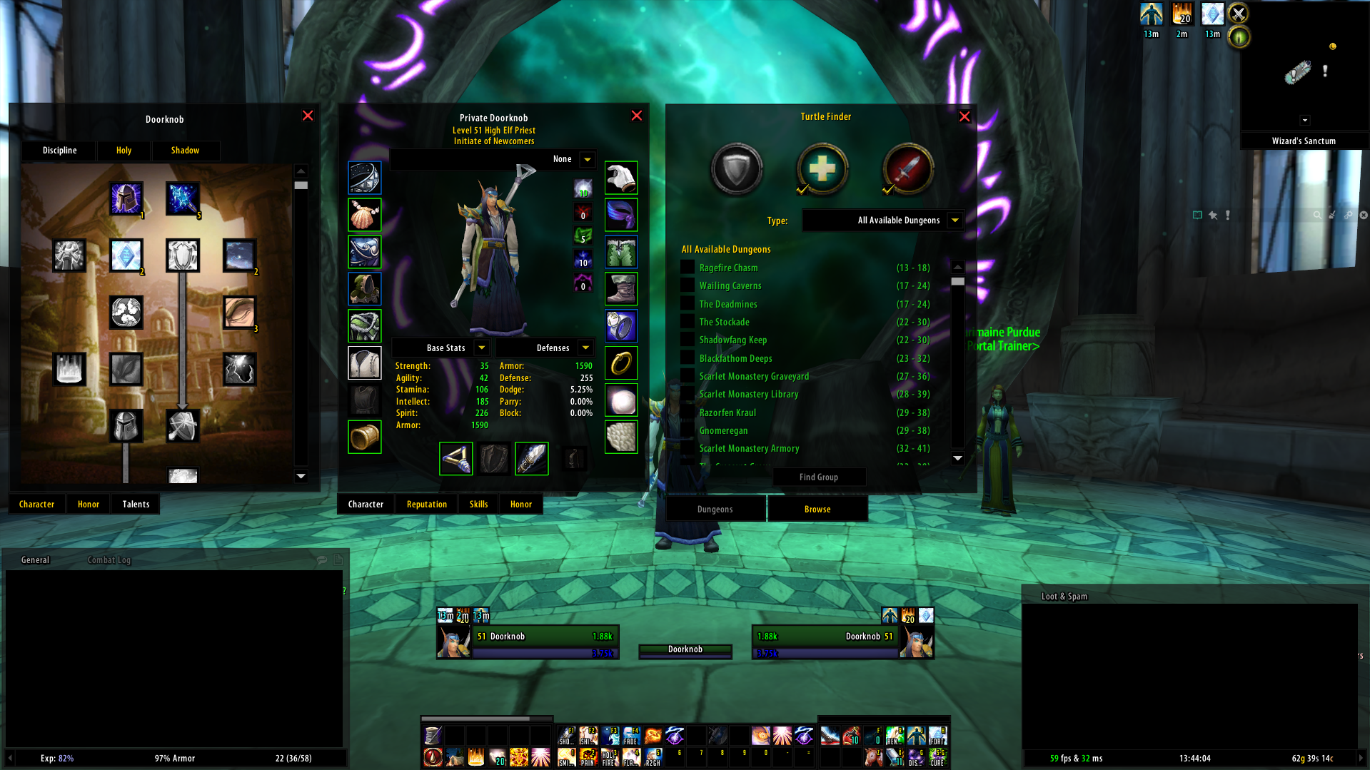 pfUI-turtle screenshot 1