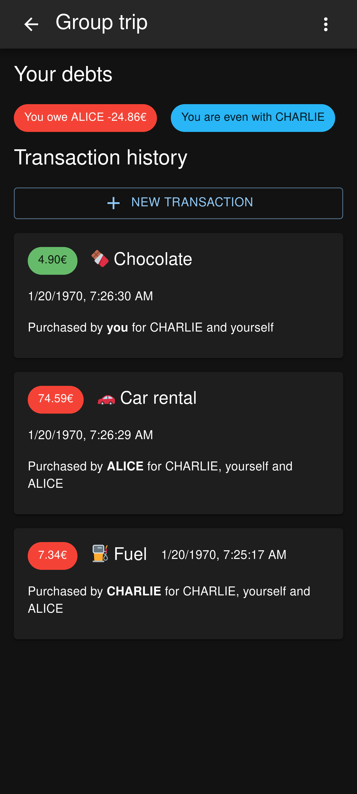 money-balancer screenshot 2