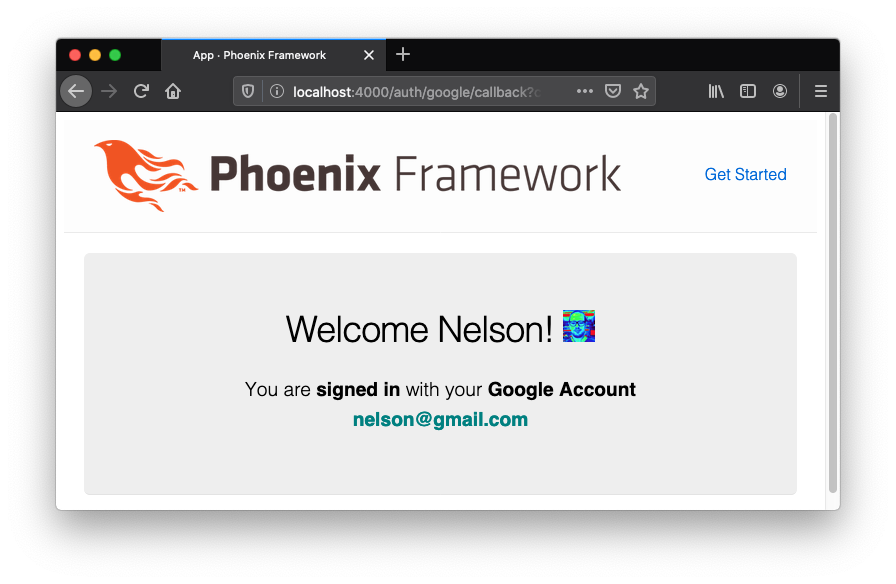 elixir-auth-google screenshot 3