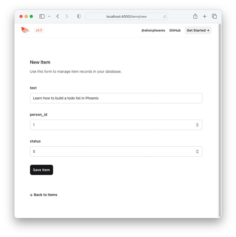 phoenix-todo-list-tutorial screenshot 4