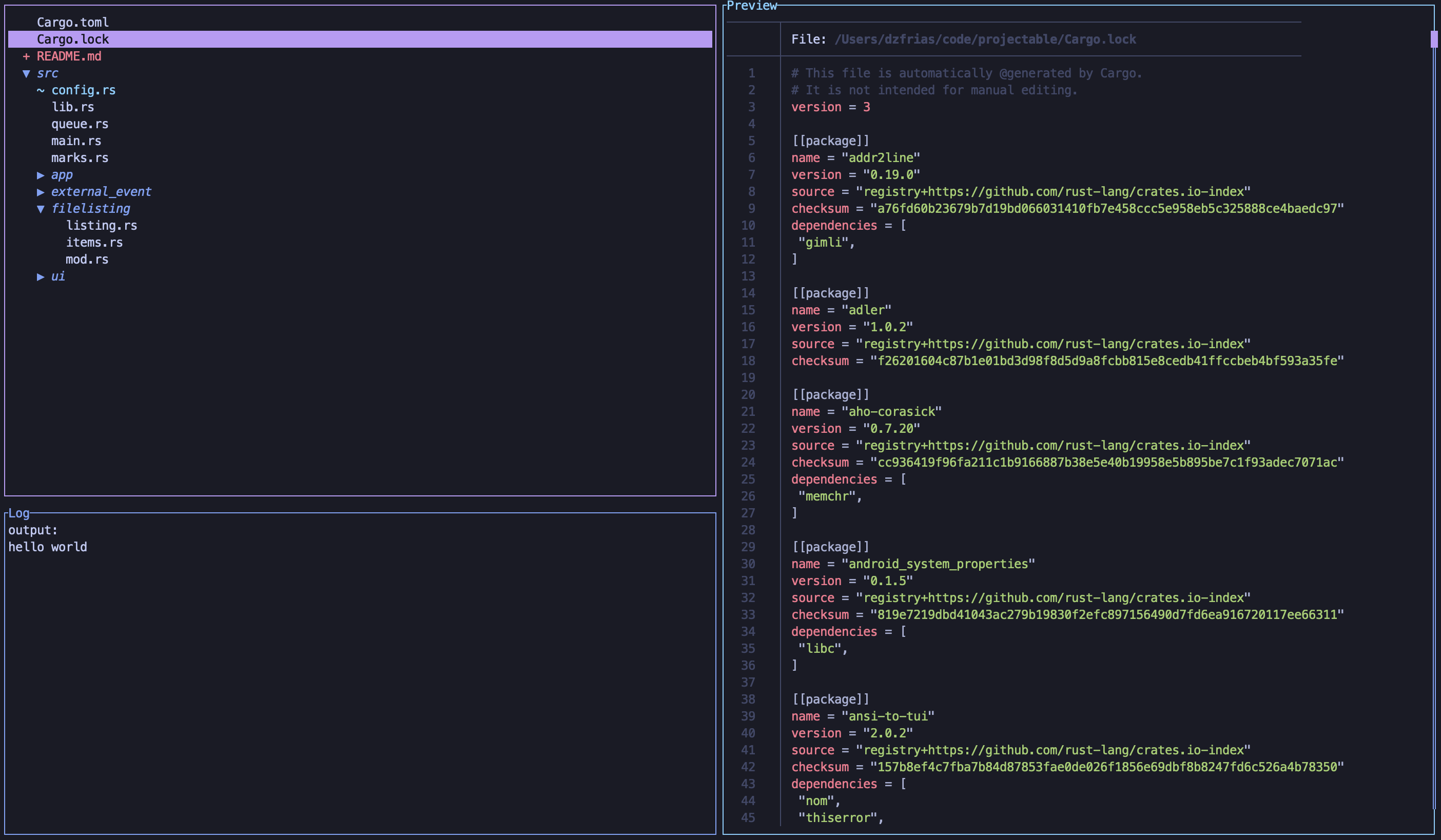 projectable screenshot 1