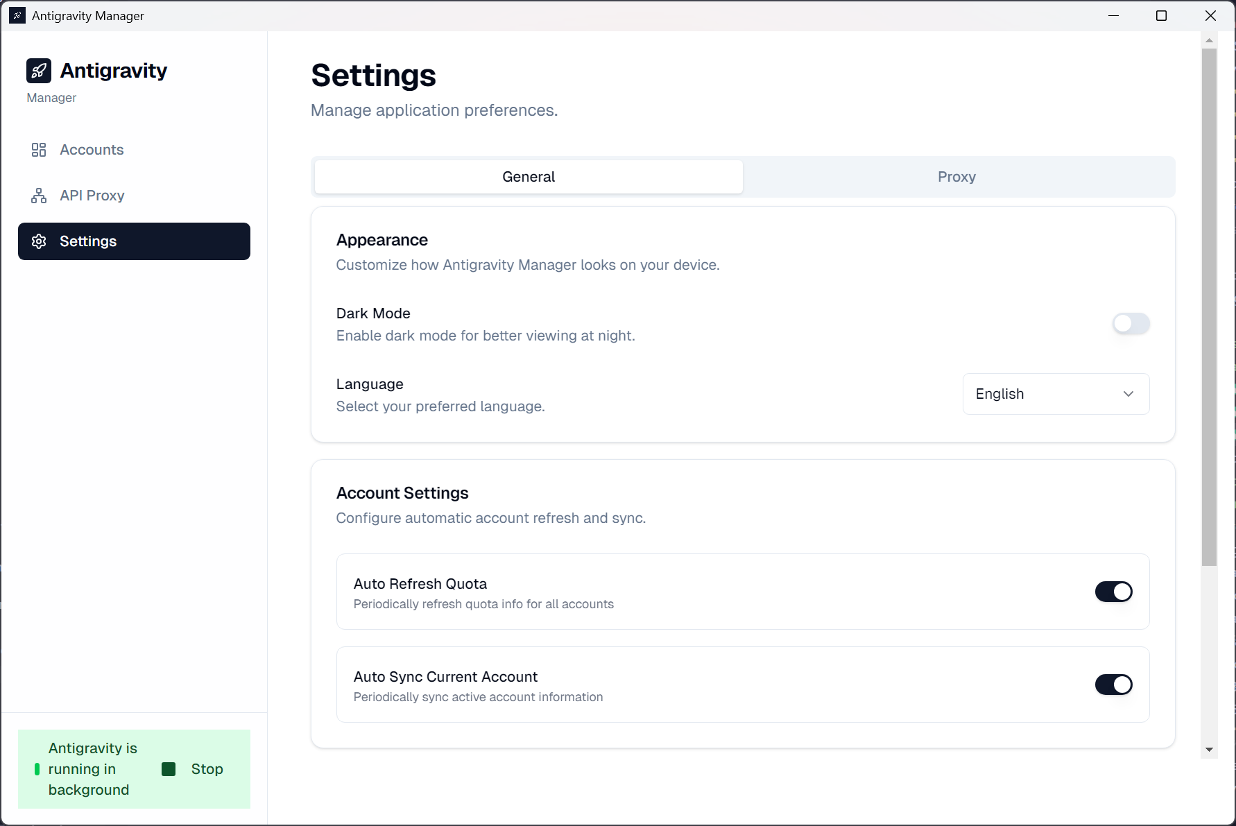 AntigravityManager screenshot 3