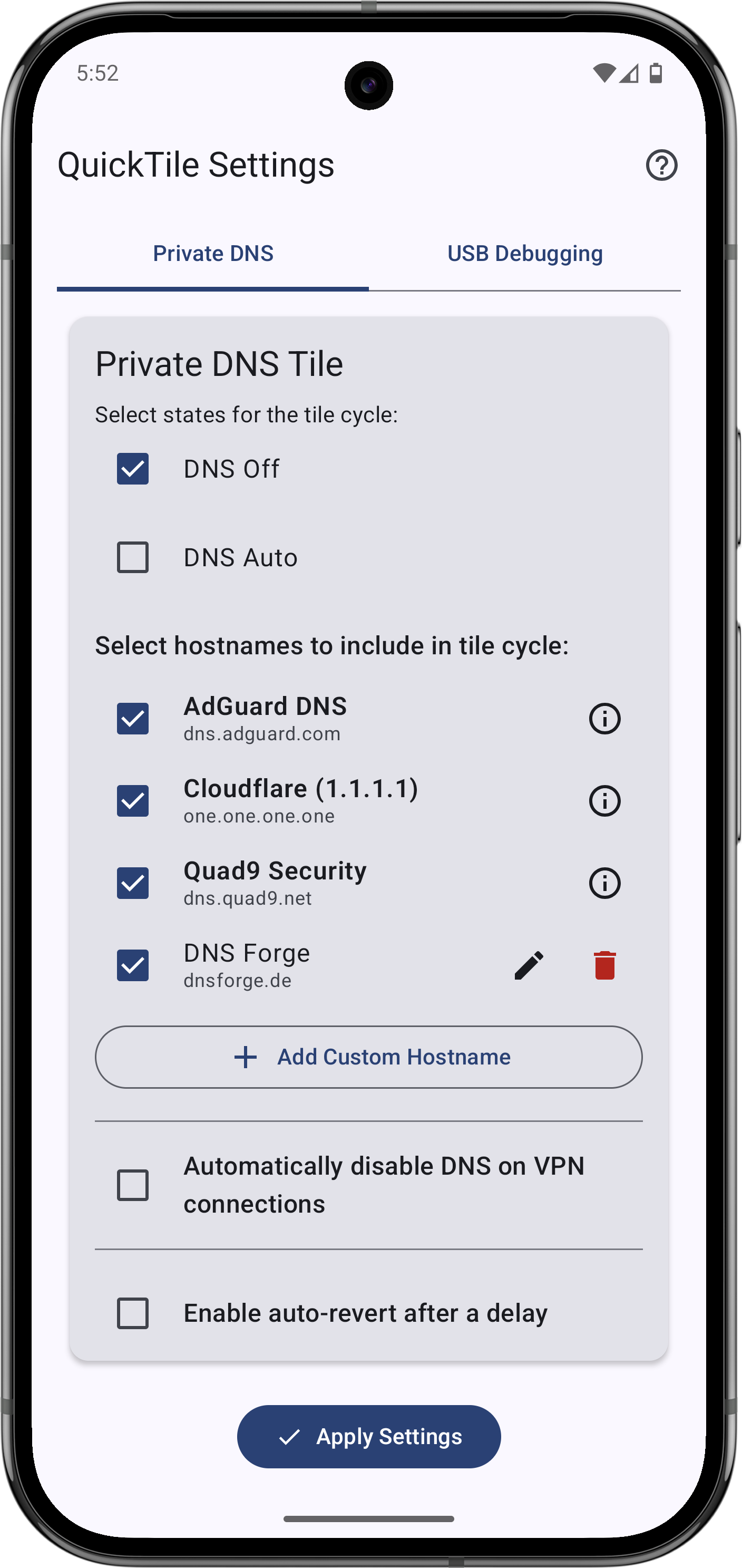 Quick-Tile-Settings screenshot 3