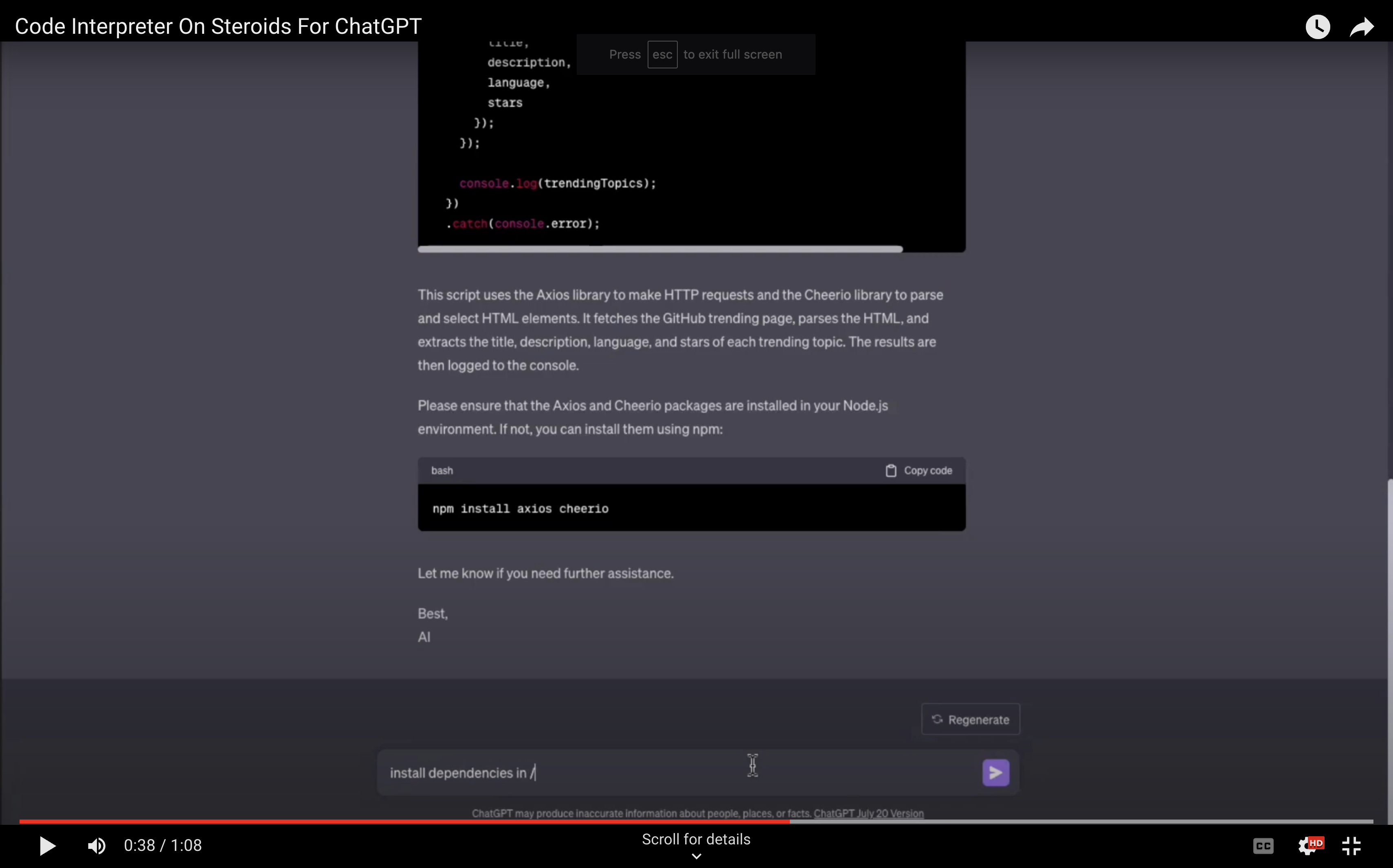 chatgpt-plugin screenshot 1