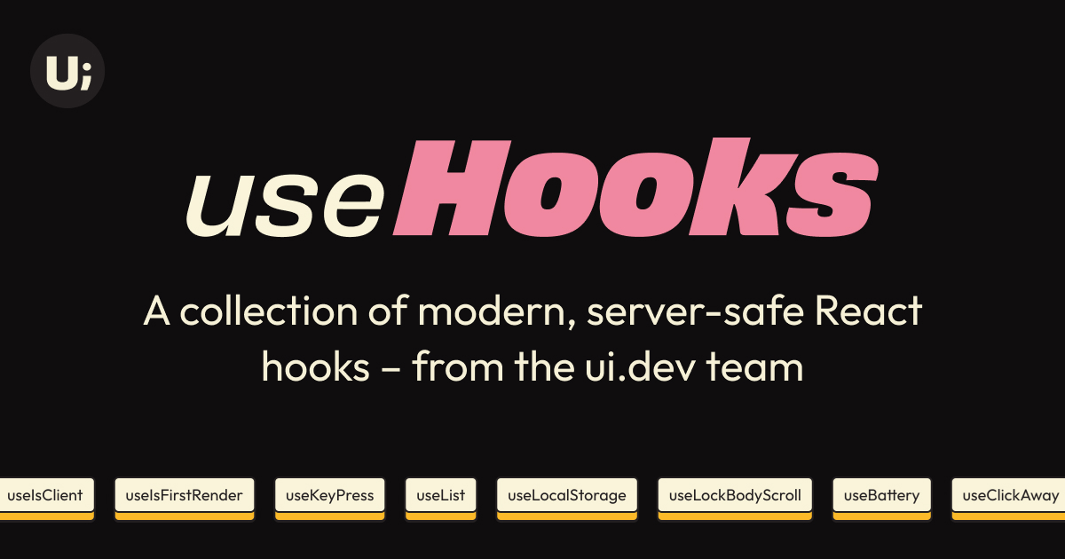 usehooks screenshot 1