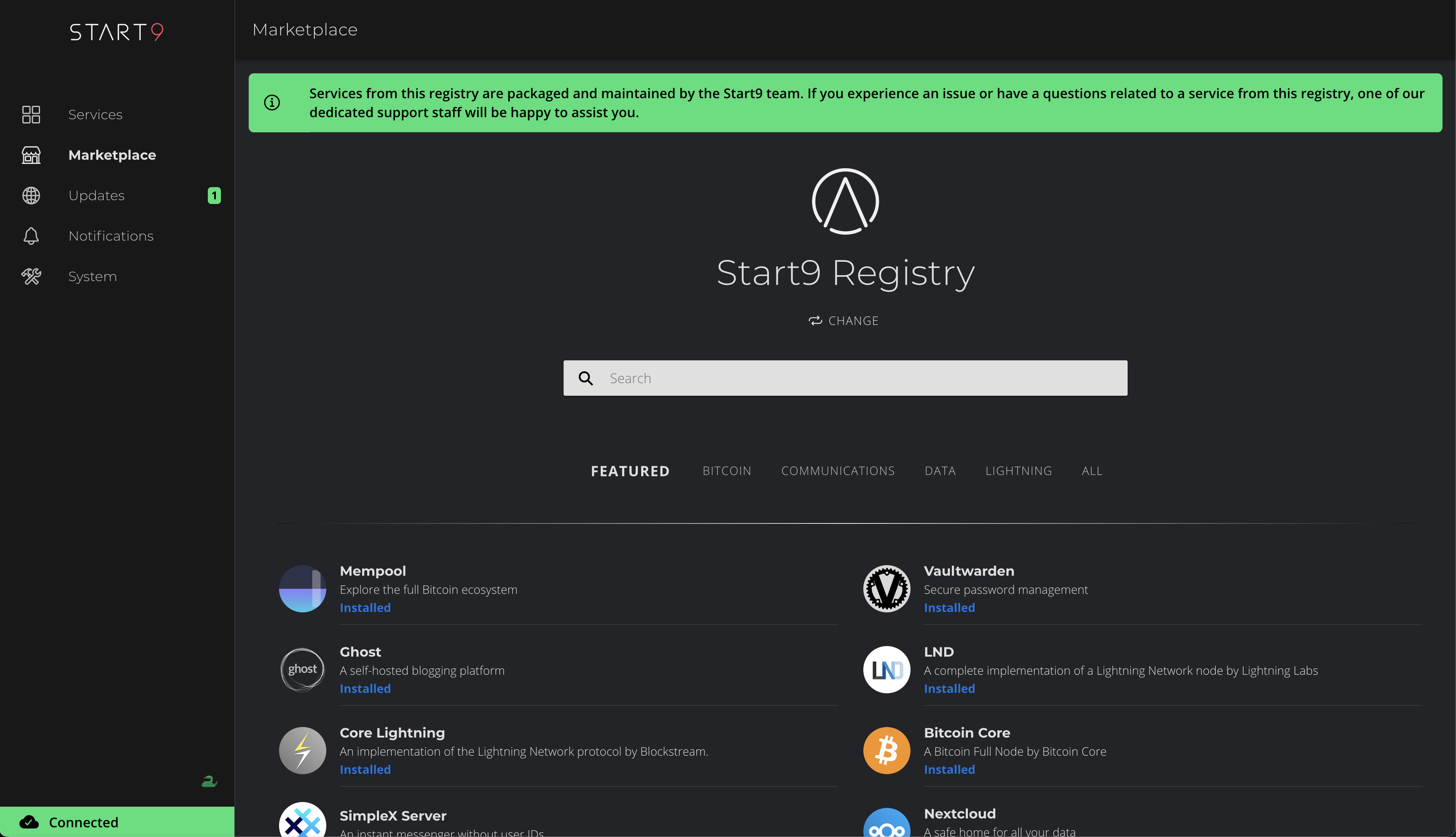 start-os screenshot 2